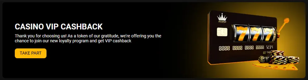 Melbet Kenya VIP Cash Back program Screenshot